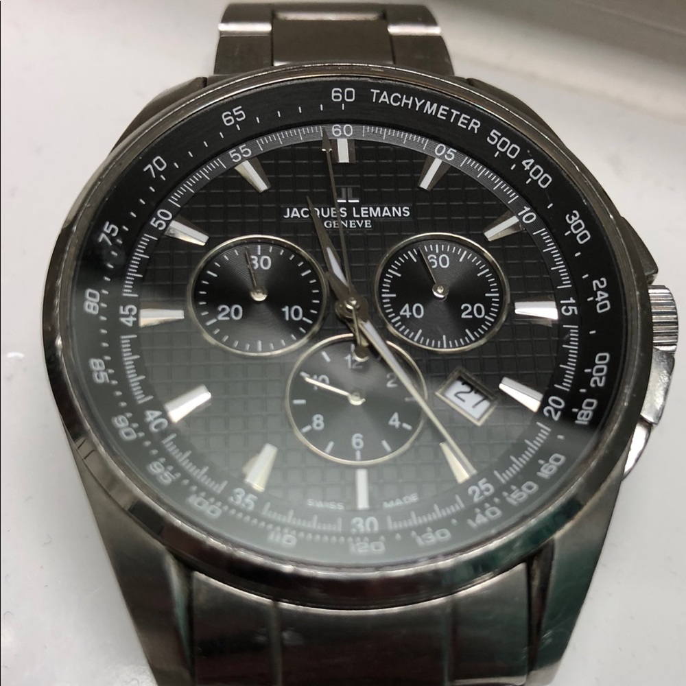 Jacques Lehmans Geneva Swiss chronograph